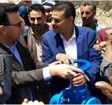    افتتاح مشاريع مياه وصرف صحي في  يريم 