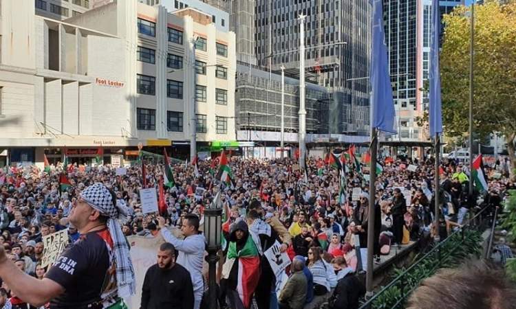 مظاهرات في العديد من دول العالم تضامنا مع الشعب الفلسطيني