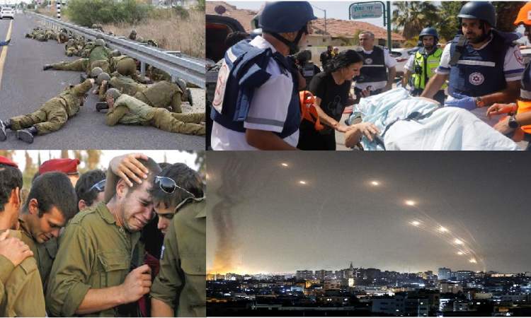 مقتل واصابة مئات الصهاينة بصواريخ المقاومة الفلسطينية 