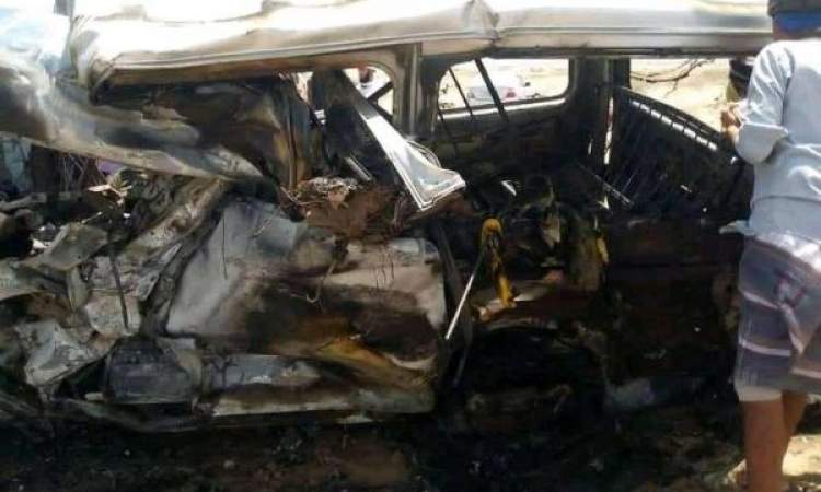 ارتفاع ضحايا حادث الباص في لحج الى 16 قتيلا (اسماء) 