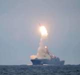 اطلاق اول صاروخ مجنح فرط صوتي في العالم من فرقاطة روسية 