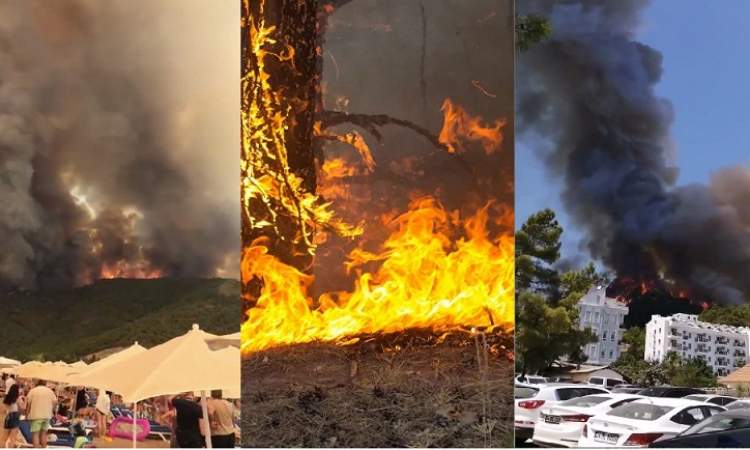 السلطات التركية تجلي السياح من الفنادق بسبب الحرائق 