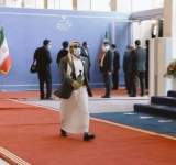 شاهد / لحظة وصول الوفد اليمني في مراسم تأدية القسم للرئيس الايراني