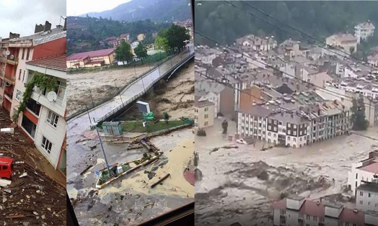 الفيضانات توقع ضحايا في قسطموني بتركيا 