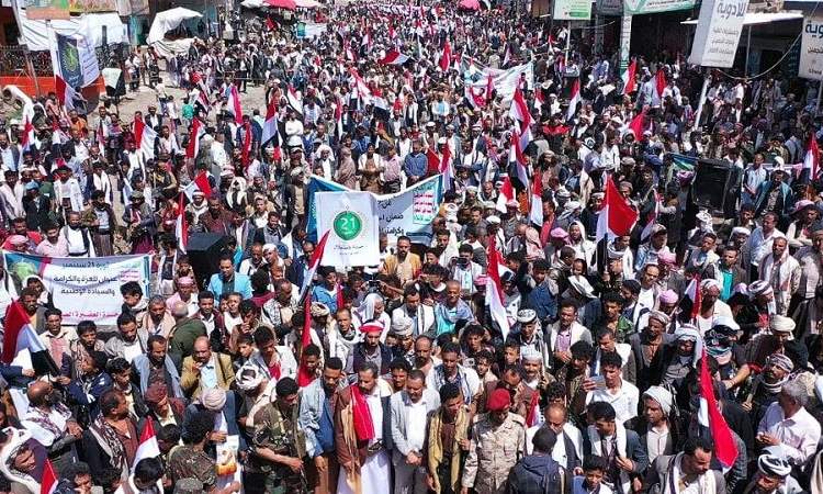 مسيرات في إب احتفاءً بالعيد الوطني لثورة ٢١ سبتمبر