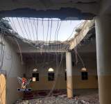 طيران العدوان يدمر مسجد الانصار بسلسلة غارات