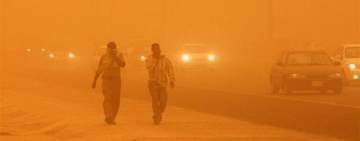 228 حالة اختناق بسبب عاصفة ضربت كربلاء العراقية