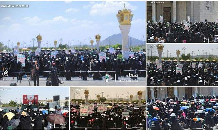 حشود نسائية كبيرة في صنعاء إحياءً لذكرى استشهاد الإمام زيد 