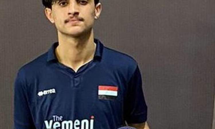 اللاعب اليمني إبراهيم جبران يحرز برونزيتين في بطولة جورجيا لكرة الطاولة