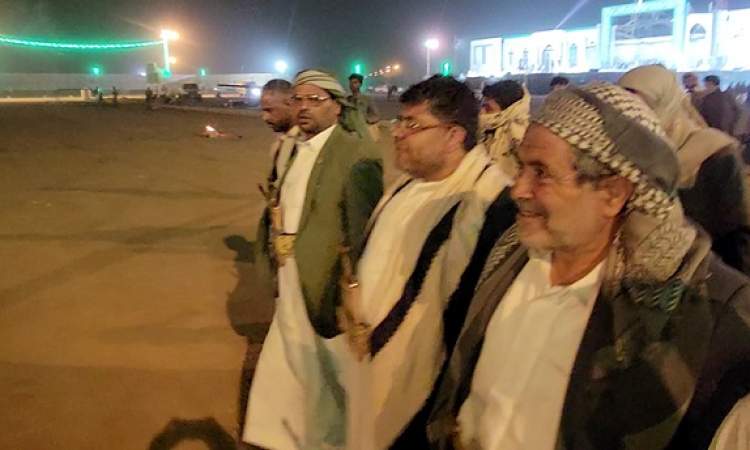 الحوثي وعوض يطلعان على التجهيزات النهائية بساحة فعالية المولد بصعدة