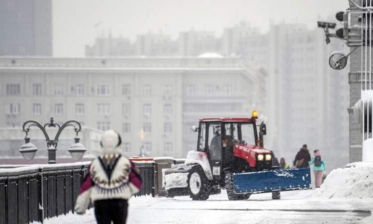 انخفاض درجة الى الحرارة في موسكو الى 26 درجة تحت الصفر 