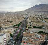 مسيرة كبرى في العاصمة صنعاء باليوم الوطني للصمود (صور) 