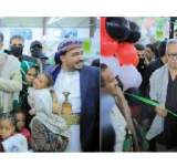 الرئيس المشاط يفتتح معرض الشهيد الرئيس الصماد لكسوة العيد لأطفال الفقراء