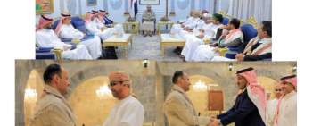 استقبل الوفدين العماني والسعودي في القصر الجمهوري بصنعاء: