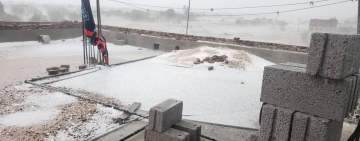 أمطار مع زخات البرد على صنعاء وضواحيها