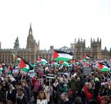 تظاهر اكثر من 100 الف بريطاني في لندن دعما لغزة