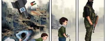 شاهد / كاريكاتير صحيفة روسية: قنابل الاحتلال تبعث روح المقاومة في غزة