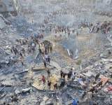 غزة: ارتفاع ضحايا العدوان الصهيوني الى 11180 شهيدا 