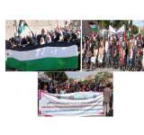 مسيرة جماهيرية حاشدة للأشخاص ذوي الإعاقة بصنعاء تضامنا مع الشعب الفلسطيني