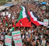 مسيرة جماهيرية لأبناء محافظة ذمار تأكيدا على الوقوف إلى جانب أبناء غزة